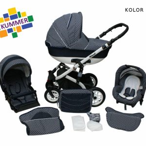 Carucior 2 in 1 Kummer Stars Bianco