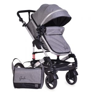 Carucior 2 in 1 cu suspensii Gala Dark Grey