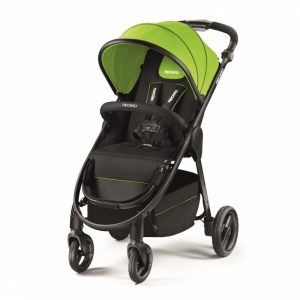 Carucior 2 in 1 pentru Copii Citylife Lime cu Landou Recaro