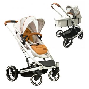 Carucior 2 in 1 transformabil cu suspensii Divaina Gray Melange