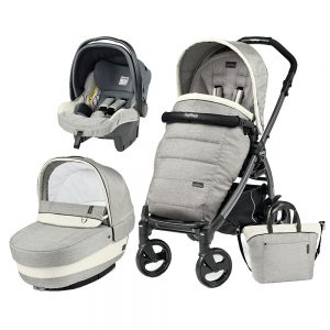 Carucior 3 In 1 Peg Perego Book Plus 51 Black Completo Elite Luxe Opal