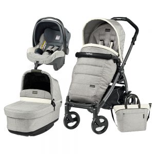 Carucior 3 In 1 Peg Perego Book Plus 51 Black POP-UP Elite Luxe Opal