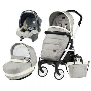 Carucior 3 In 1 Peg Perego Book Plus 51 BlackWhite Completo Elite Luxe Opal