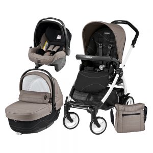 Carucior 3 In 1 Peg Perego Book Plus 51 BlackWhite Sportivo Bloom Bloom Beige