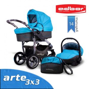 Carucior 3 in 1 Adbor Arte 3X3 ADB14