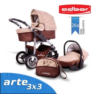 Carucior 3 in 1 Adbor Arte 3X3 ADB26A