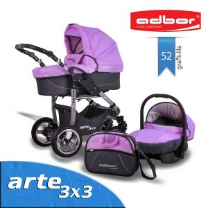 Carucior 3 in 1 Adbor Arte 3X3 ADB52