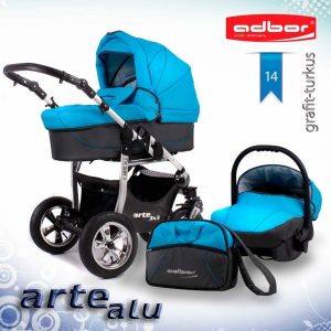 Carucior 3 in 1 Adbor Arte Alu 3X3 adb14