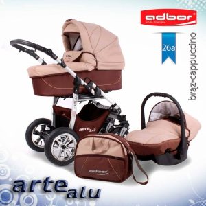 Carucior 3 in 1 Adbor Arte Alu 3X3 adb26A