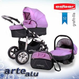 Carucior 3 in 1 Adbor Arte Alu 3X3 adb52