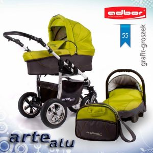 Carucior 3 in 1 Adbor Arte Alu 3X3 adb55