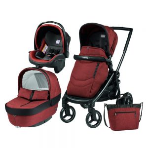 Carucior 3 in 1 Black Mat Team Peg Perego Terracota