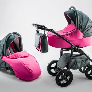 Carucior 3 in 1 Kerttu Fusion F5 magenta cu grafit
