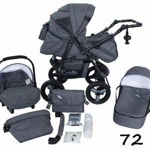 Carucior 3 in 1 Kerttu Twist-R 72 grafit lana