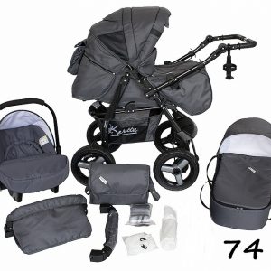 Carucior 3 in 1 Kerttu Twist-R 74 grafit