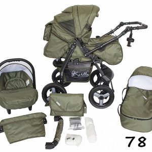 Carucior 3 in 1 Kerttu Twist-R 78 mustar