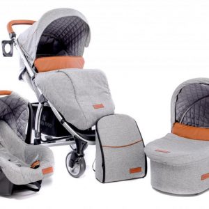 Carucior 3 in 1 Madrid Melange Grey
