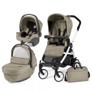 Carucior 3 in 1 Peg Perego Book Plus 51 BlackWhite Sportivo Geo Geo Beige