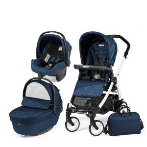 Carucior 3 in 1 Peg Perego Book Plus 51 BlackWhite Sportivo Geo Geo Navy