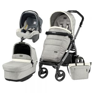 Carucior 3 in 1 Peg Perego Book Plus 51 S Black Pop-Up Elite Luxe Opal