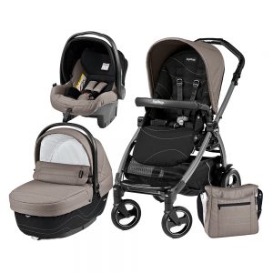 Carucior 3 in 1 Peg Perego Book Plus 51 S Black Sportivo Bloom Bloom Beige