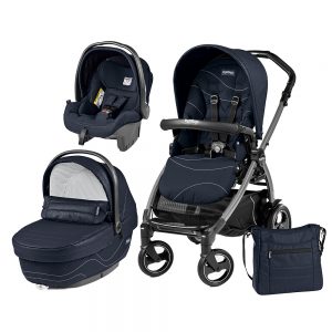 Carucior 3 in 1 Peg Perego Book Plus 51 S Black Sportivo Bloom Bloom Navy
