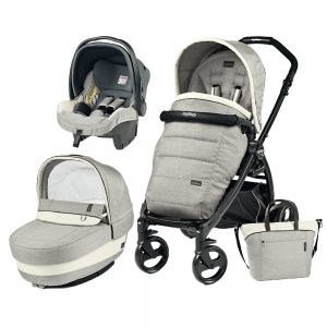Carucior 3 in 1 Peg Perego Book Plus Black Matt Completo Elite Luxe Opal