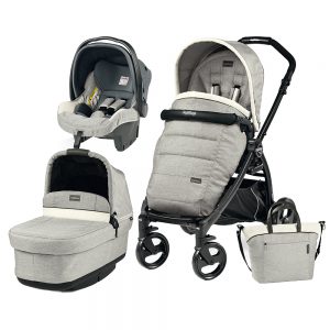 Carucior 3 in 1 Peg Perego Book Plus Black Matt POP-UP Elite Luxe Opal