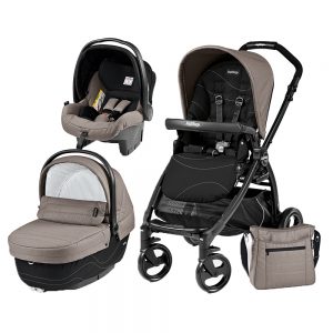 Carucior 3 in 1 Book Plus Black Matt Sportivo Bloom Beige
