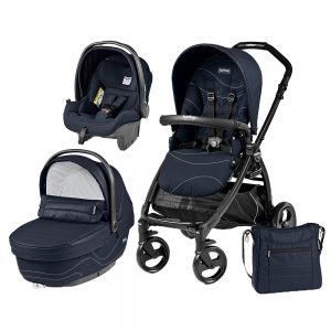 Carucior 3 in 1 Book Plus Black Matt Sportivo Bloom Navy
