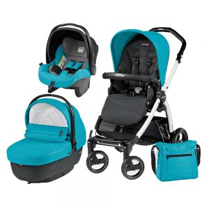 Carucior 3 in 1 Peg Perego Book Plus S BlackWhite Sportivo Bloom Bloom Scuba
