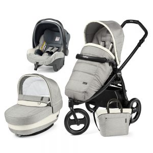 Carucior 3 in 1 Peg Perego Book Scout Matt Black Elite Modular Luxe Opal