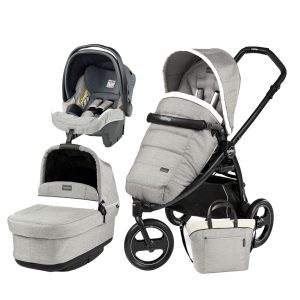 Carucior 3 in 1 Peg Perego Book Scout Matt Black Pop-Up Elite Luxe Opal