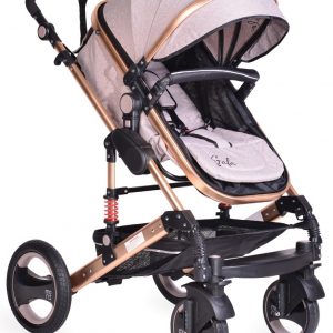 Carucior 3 in 1 cu suspensii Gala MelangeGold