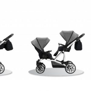 Carucior 3 in 1 pentru gemeni Bebetto 42 For Two LJ195