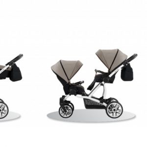 Carucior 3 in 1 pentru gemeni Bebetto 42 For Two LO148