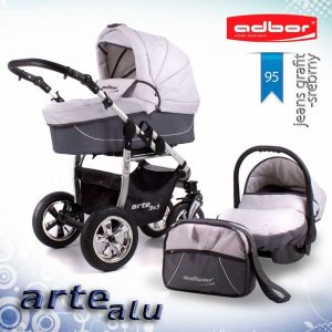 Carucior 3 in 1 Adbor Arte Alu 3X3 adb95