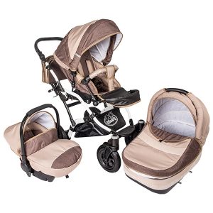 Carucior 3 in 1 Dalia Lux crem maro