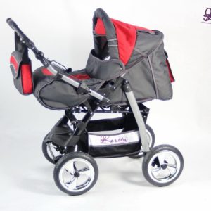 Carucior Kerttu VIP 11 grafit cu rosu