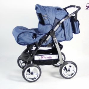 Carucior Kerttu VIP 82 albastru jeans