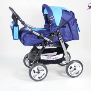 Carucior Kerttu Vip 3 albastru inchis cu bleu