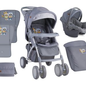 Carucior Set Rio Grey Baby Owls