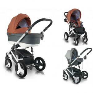 Carucior bebelusi 3 in 1 Bexa Ultra Pastel Amber