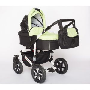 Carucior bebelusi PJ Stroller 3 in 1 Green
