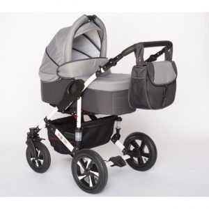 Carucior bebelusi PJ Stroller 3 in 1 Grey