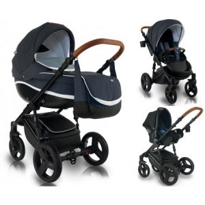 Carucior copii 3 in 1 Bexa Ideal Antrachite white