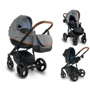 Carucior copii 3 in 1 Bexa Ideal Grey
