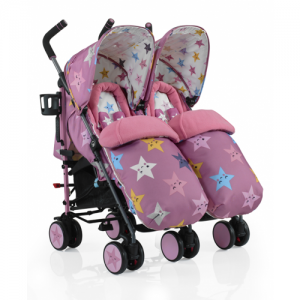 Carucior gemeni Supa Dupa HAPPY STARS