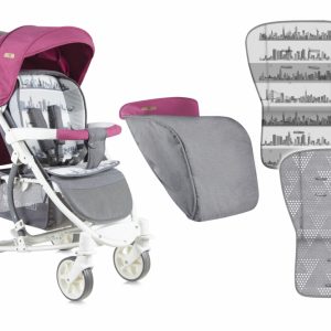 Carucior landou S-300 Rose Grey Cities