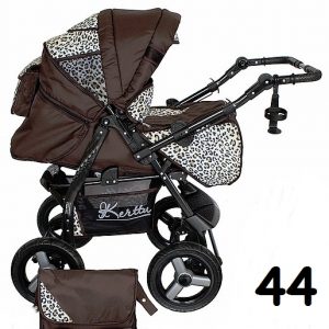 Carucior multifunctional Kerttu Twist-R 44 maro cu pantera